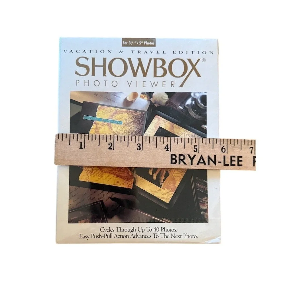 Burnes Showbox Photo Viewer Vacation & Travel 3.5x5 Flip Album Holds‎ 40